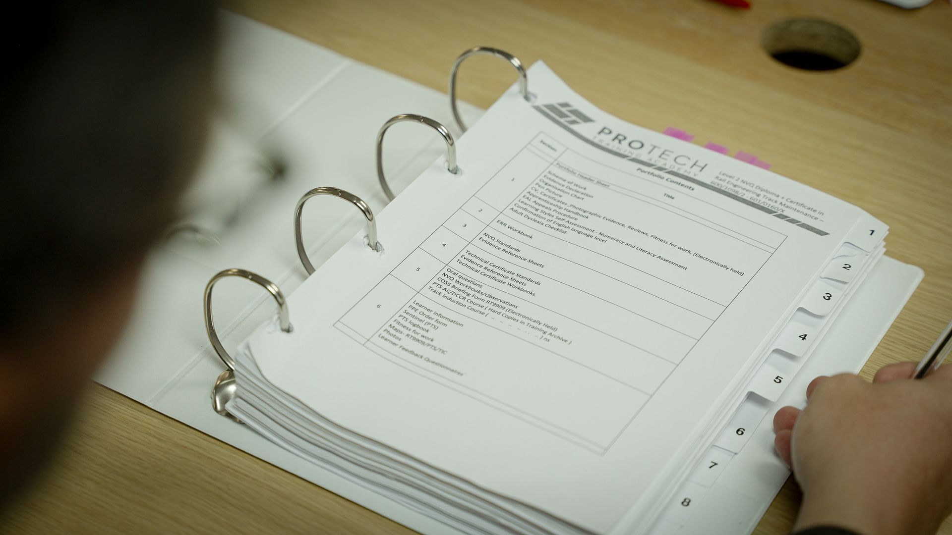 Protech Training Academy training materials